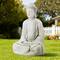 Glitzhome® 29.5" Oversized MGO Meditating Buddha Statue